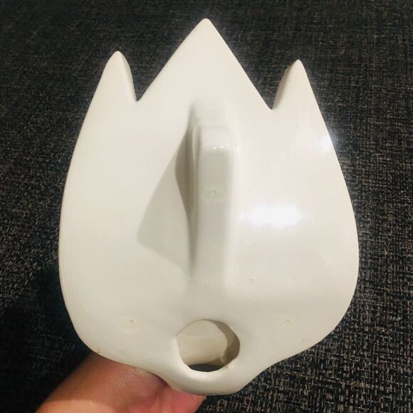 VINTAGE Midcentury MCM White Ceramic Swan Bathroom Hand Towel Holder 7"x7.5"x5" - Picture 7 of 10